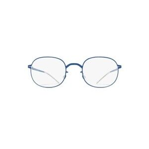Mykita Solea Minimalist Blue Oval Sunglasses With Silver Accents - NWT